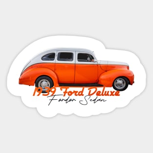 1939 Ford Deluxe Fordor Sedan Sticker